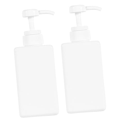 LOORGVEL 2Stücke Tragbare Kunststoff Lotion Flasche mit Handpumpe Nachfüllbare Reise Spender für Shampoo Flüssigseife und Körperlotion und Wiederverwendbar von LOORGVEL