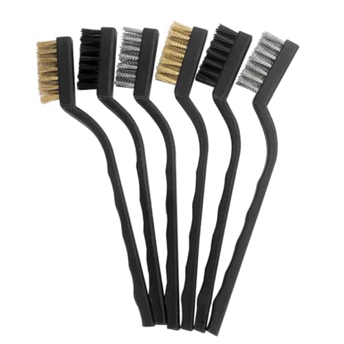 LOORGVEL 3 Sätze Flaschenbürste Edelstahl Nylon Lange Griffe Multifunktionale Reinigungsbürsten Für Milchflaschen Tassen Und Küchenspüle In Silber Gold Schwarz von LOORGVEL