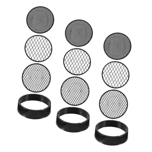 LOORGVEL 3 Sätze Teiliges Gartensieb Set mit Austauschbarem Netz für Erde Kompost und Steine Leichtes Tragbares Bodensieb zur Effizienten Boden Bonsai siebung für Gartenarbeiten von LOORGVEL
