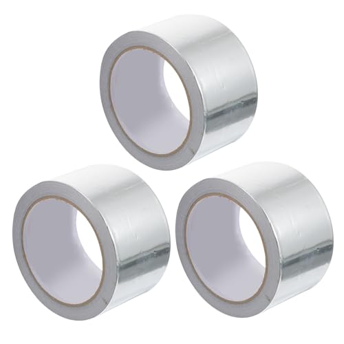 LOORGVEL 3 Stück Aluminium Folienband Wasserdichtes Klebeband Selbstklebend mit Hoher Witterungsbeständigkeit und Wärmedämmung für Dichtungen Reparaturen und Fahrzeugwartung LOORGVEL 3 Stück Aluminium Folienband Wasserdichtes Klebeband Selbstklebend mit Hoher Witterungsbeständigkeit und Wärmedämmung für Dichtungen Reparaturen und Fahrzeugwartung von LOORGVEL