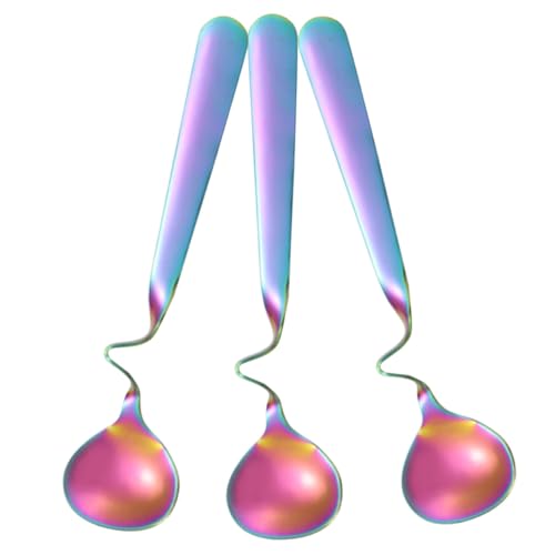 LOORGVEL 3 Stück Honiglöffel mit Gebogenem Griff Dekorative Dessert und Joghurtlöffel Langlebige Kaffeerührlöffel für Küche Hotel und Zuhause Leicht zu Reinigen Sicher und Gesund LOORGVEL 3 Stück Honiglöffel mit Gebogenem Griff Dekorative Dessert und Joghurtlöffel Langlebige Kaffeerührlöffel für Küche Hotel und Zuhause Leicht zu Reinigen Sicher und Gesund von LOORGVEL