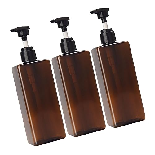 LOORGVEL 3 Stück Manuelle Lotion Spender Pet Flaschen Quadratisch für Shampoo Körperpflege Flüssigseife Nachfüllbar für Bad Küche Reise LOORGVEL 3 Stück Manuelle Lotion Spender Pet Flaschen Quadratisch für Shampoo Körperpflege Flüssigseife Nachfüllbar für Bad Küche Reise von LOORGVEL