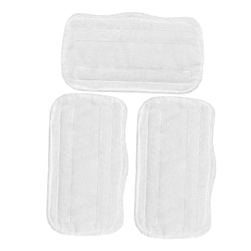 LOORGVEL 3 Stück Mikrofaser Dampfmopp Pads Ersatzbezüge für Dampfreiniger Super Saugfähige Wischbezüge für Fliesen und Marmorböden Vielseitig Einsetzbar von LOORGVEL