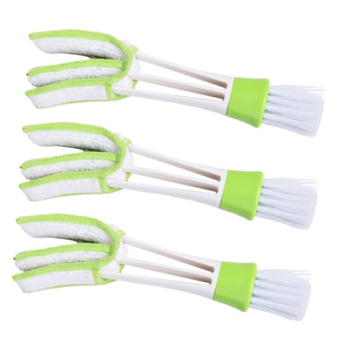LOORGVEL 3 Stück Teiliges Auto-doppelseitiges Reinigungsbürsten- Flexible Nylon-mikrofaserbürsten für Lüftungsschlitze Langlebig Wiederverwendbar Vielseitig für Auto-innenraum und von LOORGVEL