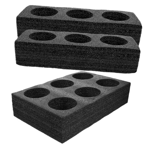 LOORGVEL 3 Stück Teiliges Getränkebecher Trägerset aus Schwarzem und Tablett Stabiler Takeout Cup Carrier für Kaffee Bubble Tea und Kalte Getränke Auslaufsicher und von LOORGVEL