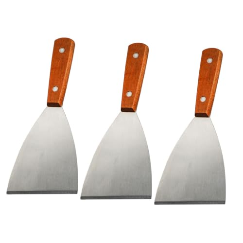 LOORGVEL 3 Stück Teiliges Grillspachtel mit Ergonomischem Holzgriff Hitzebeständige Edelstahl Grillschaber Vielseitige Steak und Pizzaschaufeln für Küche und Grillspaß LOORGVEL 3 Stück Teiliges Grillspachtel mit Ergonomischem Holzgriff Hitzebeständige Edelstahl Grillschaber Vielseitige Steak und Pizzaschaufeln für Küche und Grillspaß von LOORGVEL