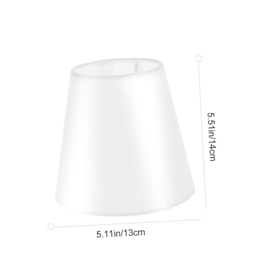 LOORGVEL 3 Stück Teiliges Lampenschirm Stoff Weiße Lampenabdeckung für Decken Wandlampen Einfache Installation Geeignet für Schlafzimmer und Wohnzimmer Stilvolles Lampenzubehör von LOORGVEL