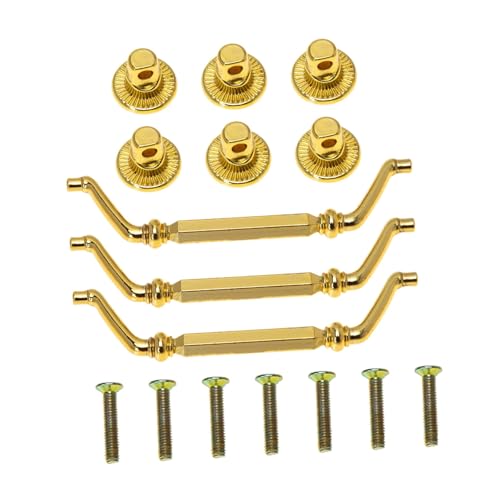 LOORGVEL 3 Stück Teiliges Vintage Möbelgriff aus Zinklegierung Elegante Schrank Küchenschubladen griffe in Goldoptik Glatte Oberfläche Komfortabler Griff für Schränke Kleiderschränke LOORGVEL 3 Stück Teiliges Vintage Möbelgriff aus Zinklegierung Elegante Schrank Küchenschubladen griffe in Goldoptik Glatte Oberfläche Komfortabler Griff für Schränke Kleiderschränke von LOORGVEL