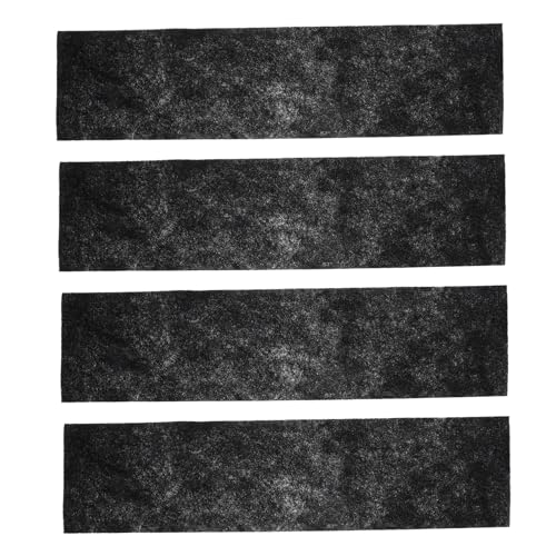 LOORGVEL 4 Blätter Aktivkohlefilter Luftfiltermatten für Dunstabzugshauben und Lüftungsanlagen Kohlenstofffaserbasierte Filterpads zur Geruchsentfernung und Optimaler Luftzirkulation in von LOORGVEL