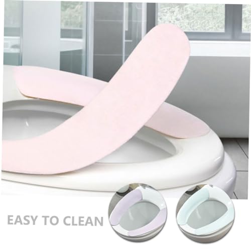 LOORGVEL 4 Paare Wc sitzauflage aus Velours mit Klebefläche Weiche Toilettensitzpuffer Waschbare Sitzkissen in Pastellfarben Rutschfest und Bequem Geeignet für Ältere Menschen und LOORGVEL 4 Paare Wc sitzauflage aus Velours mit Klebefläche Weiche Toilettensitzpuffer Waschbare Sitzkissen in Pastellfarben Rutschfest und Bequem Geeignet für Ältere Menschen und von LOORGVEL