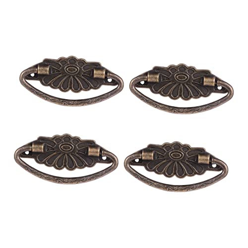 LOORGVEL 4 STÜCKE Vintage Schubladengriffe aus Langlebigem Legierungs Kompakte Ringgriffe für Schrank Kommode Möbel und Holzkisten Praktische Möbelknäufe mit Feiner Verarbeitung und LOORGVEL 4 STÜCKE Vintage Schubladengriffe aus Langlebigem Legierungs Kompakte Ringgriffe für Schrank Kommode Möbel und Holzkisten Praktische Möbelknäufe mit Feiner Verarbeitung und von LOORGVEL