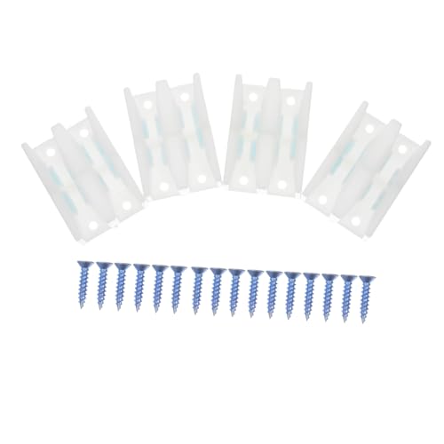 LOORGVEL 4 Satz Teiliges Duschtür Stopper aus Robustem Kunststoff und Praktische Führungen für Glas schiebetüren Einfache Montage Stabilisierend und Langlebig für Duschkabinen von LOORGVEL