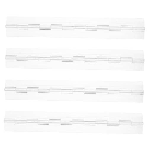 LOORGVEL 4 Stk. Teiliges Transparente Acryl Scharniere Langlebige Klappscharniere für DIY Handwerk Klare Scharniere für Schrank Schmuck und Displayboxen Einfache Montage Vielseitig von LOORGVEL
