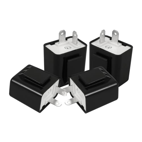 LOORGVEL 4 Stück Blinkrelais 12v Elektronisches Blinkrelais für Blinker Einstellbare Geschwindigkeit Motorradzubehör Schwarz LOORGVEL 4 Stück Blinkrelais 12v Elektronisches Blinkrelais für Blinker Einstellbare Geschwindigkeit Motorradzubehör Schwarz von LOORGVEL