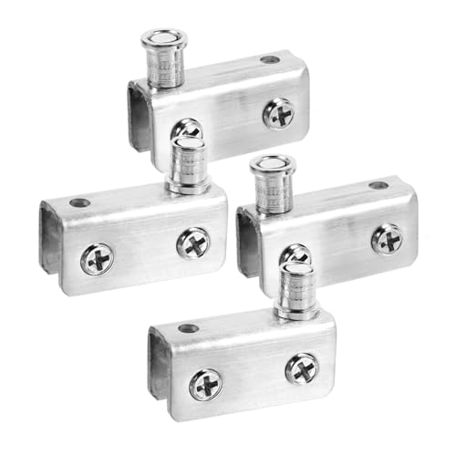 LOORGVEL 4 Stück Duschtür Scharniere Pivotierende Glastür Halterung für Dicke Leise und Installieren Geeignet für Badezimmer und Vitrinen von LOORGVEL