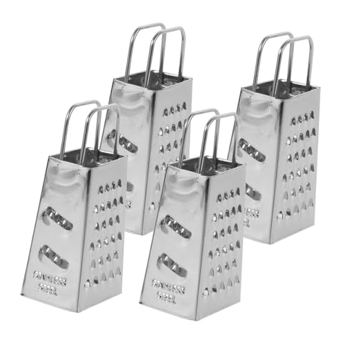 LOORGVEL 4 Stück Edelstahl Vierkantreibe Teiliges mit Komfortablem Griff Multifunktionale Küchenreibe für Käse Knoblauch Gemüse und Obst Leicht Langlebig für Camping und Grillen LOORGVEL 4 Stück Edelstahl Vierkantreibe Teiliges mit Komfortablem Griff Multifunktionale Küchenreibe für Käse Knoblauch Gemüse und Obst Leicht Langlebig für Camping und Grillen von LOORGVEL