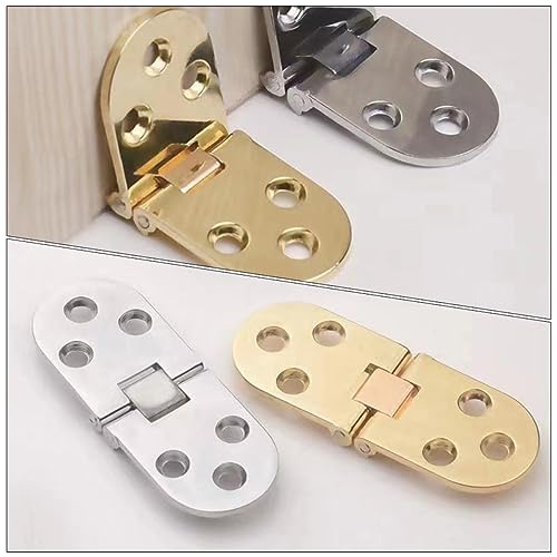 LOORGVEL 4 Stück Faltbare Scharniere Zinklegierung für Tisch und Möbel Klappmechanismus Rostbeständig für Nähmaschinen und Serviertische von LOORGVEL