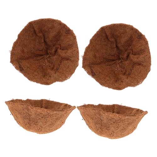 LOORGVEL 4 Stück Kokosfaser Pflanzgefäß Einlagen Rund Atmungsaktiv und Wasserabweisend für Hängekörbe Balkon und Garten Natürliche Ersatz pflanzenliner für Blumenampeln und Topfpflanzen LOORGVEL 4 Stück Kokosfaser Pflanzgefäß Einlagen Rund Atmungsaktiv und Wasserabweisend für Hängekörbe Balkon und Garten Natürliche Ersatz pflanzenliner für Blumenampeln und Topfpflanzen von LOORGVEL