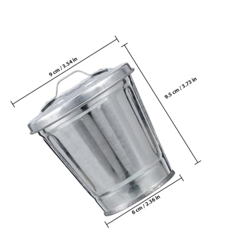 LOORGVEL 4 Stück Metall Müllkorb mit Deckel Kompakter Schreibtisch Mülleimer für Büro und Haushalt Geruchsbindender Abfalleimer für Papier und Teebeutel Platzsparender LOORGVEL 4 Stück Metall Müllkorb mit Deckel Kompakter Schreibtisch Mülleimer für Büro und Haushalt Geruchsbindender Abfalleimer für Papier und Teebeutel Platzsparender von LOORGVEL