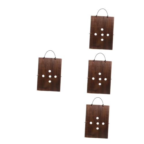 LOORGVEL 4 Stück Pflanzenhängeplatte aus Massivem Robuste Pflanztafel für Sukkulenten und Kletterpflanzen Platzsparend Vielseitig Einsetzbar für Balkon Wohnzimmer Küche und Terrasse von LOORGVEL