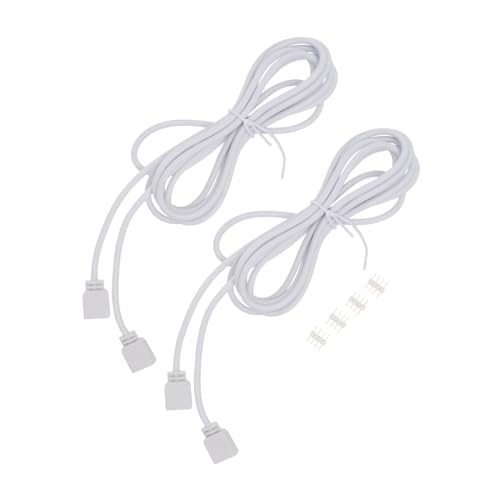 LOORGVEL 4 Stück Rgb Verlängerungskabel Doppelseitig Pin Verbinder für Smd LED Lichtband Flexible PVC Isolierung Einfache Installation ohne Löten Geeignet für LED Streifen von LOORGVEL