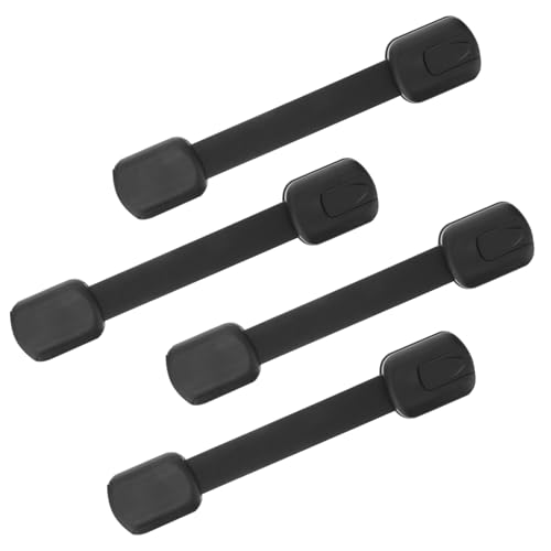 LOORGVEL 4 Stück Sicherheitsschloss Verstellbar Selbstklebend Kindersichere Türverriegelung für Schränke Küchenmöbel Schutz für Junge Mädchen und Kleinkinder LOORGVEL 4 Stück Sicherheitsschloss Verstellbar Selbstklebend Kindersichere Türverriegelung für Schränke Küchenmöbel Schutz für Junge Mädchen und Kleinkinder von LOORGVEL