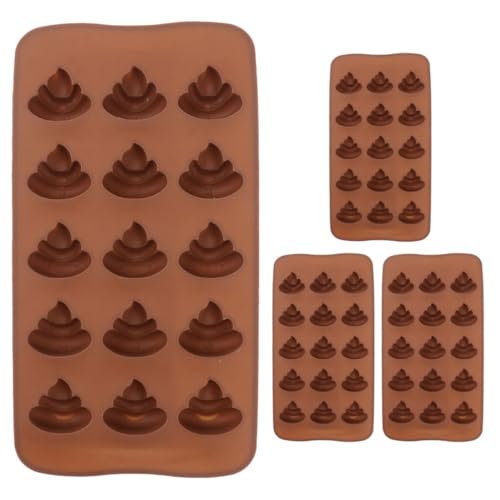 LOORGVEL 4 Stück Silikonform Poop design Flexible Schokoladenform für Pralinen Eiswürfel Pudding und Seifen Antihaftbeschichtet Ofen Gefriersicher für DIY kuchen und Desserts LOORGVEL 4 Stück Silikonform Poop design Flexible Schokoladenform für Pralinen Eiswürfel Pudding und Seifen Antihaftbeschichtet Ofen Gefriersicher für DIY kuchen und Desserts von LOORGVEL
