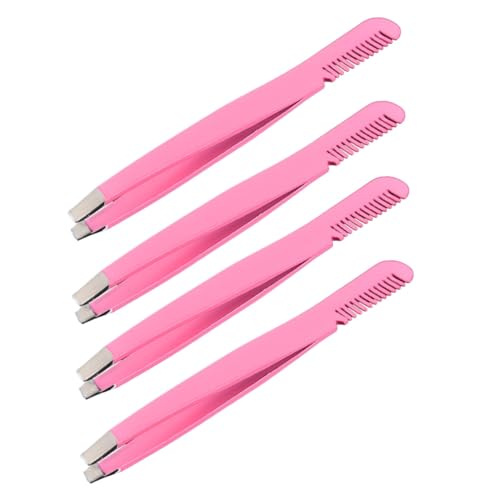 LOORGVEL 4 Stück Teiliges Augenbrauen pinzetten Ergonomischem Griff und Integriertem Augenbrauenkamm Präzise Diagonale Form für Verschiedene Augenbrauenformen Komfortabel und Einfach LOORGVEL 4 Stück Teiliges Augenbrauen pinzetten Ergonomischem Griff und Integriertem Augenbrauenkamm Präzise Diagonale Form für Verschiedene Augenbrauenformen Komfortabel und Einfach von LOORGVEL