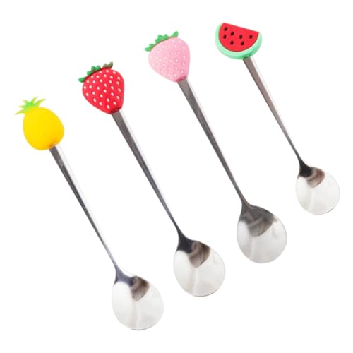 LOORGVEL 4 Stück Teiliges Bunte Edelstahl Löffel Robuste Honig rührlöffel Vielseitige Kaffeelöffel Komfortabel Geformt Polierte Oberfläche Geeignet für Kaffee Honig Getränke und Desserts LOORGVEL 4 Stück Teiliges Bunte Edelstahl Löffel Robuste Honig rührlöffel Vielseitige Kaffeelöffel Komfortabel Geformt Polierte Oberfläche Geeignet für Kaffee Honig Getränke und Desserts von LOORGVEL