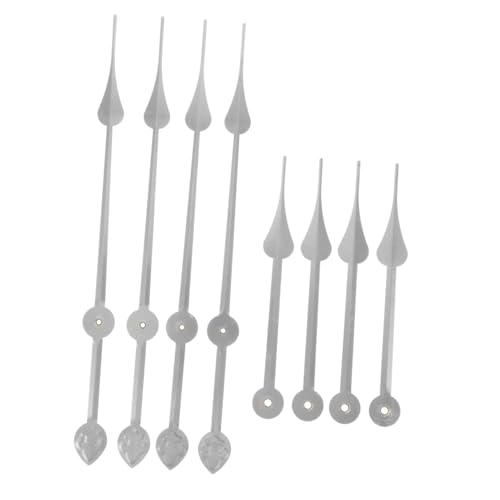 LOORGVEL 4 Stück Teiliges DIY Uhrzeiger aus Langlebigem Aluminium Präzise Quarzzeiger in Klassischem Silber für Große Wanduhren Geräuschlos Vielseitig Einsetzbar für Reparatur und Kreative LOORGVEL 4 Stück Teiliges DIY Uhrzeiger aus Langlebigem Aluminium Präzise Quarzzeiger in Klassischem Silber für Große Wanduhren Geräuschlos Vielseitig Einsetzbar für Reparatur und Kreative von LOORGVEL