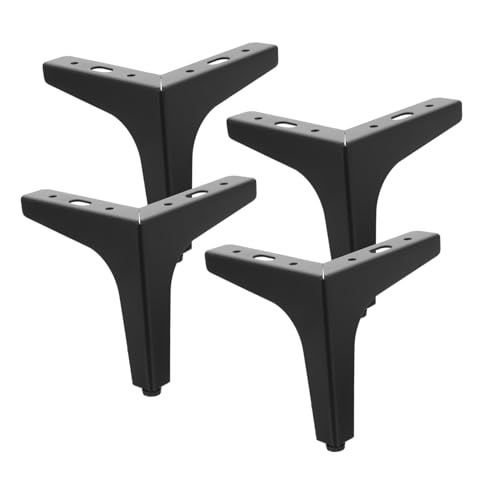 LOORGVEL 4 Stück Teiliges Dreieckige Metallstützbeine für Sofa Bett und Tv Schrank Stabile Möbelbeine mit Hoher Tragkraft Modernes Design Einfache Montage Schwarz LOORGVEL 4 Stück Teiliges Dreieckige Metallstützbeine für Sofa Bett und Tv Schrank Stabile Möbelbeine mit Hoher Tragkraft Modernes Design Einfache Montage Schwarz von LOORGVEL