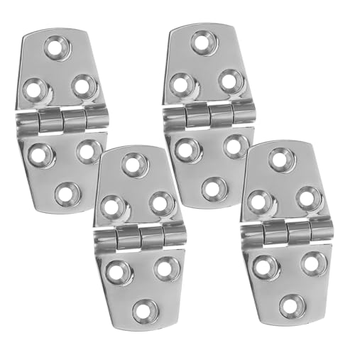 LOORGVEL 4 Stück Teiliges Edelstahl Bootslukenscharnier Marinequalität Heavy Duty Rostfrei Hohe Tragfähigkeit Einfache Montage mit Schrauben Langlebig für Yacht Boot und Heimgebrauch LOORGVEL 4 Stück Teiliges Edelstahl Bootslukenscharnier Marinequalität Heavy Duty Rostfrei Hohe Tragfähigkeit Einfache Montage mit Schrauben Langlebig für Yacht Boot und Heimgebrauch von LOORGVEL