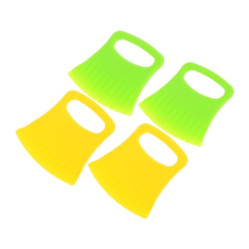 LOORGVEL 4 Stück Teiliges Gemüse Schneidewerkzeug mit Geraden und Welligen Klingen Ergonomischer Rutschfester Griff Vielseitiger Kartoffel und Karottenschneider für Effiziente von LOORGVEL