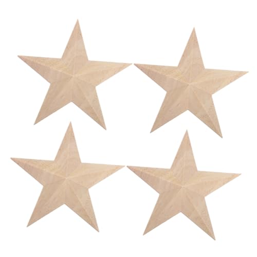 LOORGVEL 4 Stück Teiliges Geschnitzte Holzapplikationen Fünf-sterne-design Unbemalt für Möbelverzierung DIY Schrank Tür Bett Kleiderschrank Dekoration Holzornamente Europäischer Stil LOORGVEL 4 Stück Teiliges Geschnitzte Holzapplikationen Fünf-sterne-design Unbemalt für Möbelverzierung DIY Schrank Tür Bett Kleiderschrank Dekoration Holzornamente Europäischer Stil von LOORGVEL