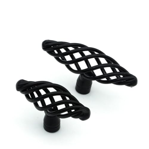 LOORGVEL 4 Stück Teiliges Große Schwarze Legierungsgriffe mit Kreativem Vogelkäfig Design Langlebige Möbelknöpfe für Küchenschränke und Schranktüren Robust und Stilvoll LOORGVEL 4 Stück Teiliges Große Schwarze Legierungsgriffe mit Kreativem Vogelkäfig Design Langlebige Möbelknöpfe für Küchenschränke und Schranktüren Robust und Stilvoll von LOORGVEL
