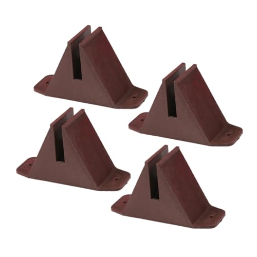 LOORGVEL 4 Stück Teiliges Kunststoff Zaunfuß Gartenzaun Basis Stabilisator Antikipp Halterung Braun für Kleine Zäune Wetterfest Robust Sicher Einfache Installation LOORGVEL 4 Stück Teiliges Kunststoff Zaunfuß Gartenzaun Basis Stabilisator Antikipp Halterung Braun für Kleine Zäune Wetterfest Robust Sicher Einfache Installation von LOORGVEL