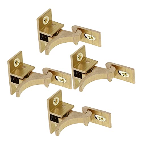 LOORGVEL 4 Stück Teiliges Kupfer Fenster und Türschloss Starker Drehverschluss für Fenster Türen und Schränke Einfach zu Bedienen für und Stil von LOORGVEL