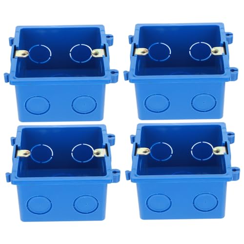 LOORGVEL 4 Stück Teiliges PVC Anschlussdose Kabelverbindungsbox Langlebig Flammhemmend für Außenbereich Stromkabel Schutz Elektro Kabelkanäle Verteilerdose LOORGVEL 4 Stück Teiliges PVC Anschlussdose Kabelverbindungsbox Langlebig Flammhemmend für Außenbereich Stromkabel Schutz Elektro Kabelkanäle Verteilerdose von LOORGVEL
