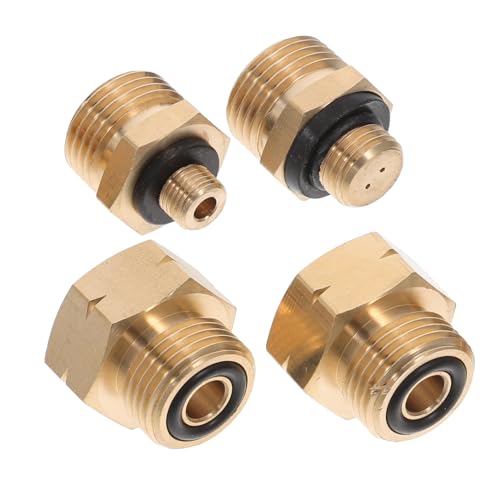LOORGVEL 4 Stück Teiliges Propanflaschen Adapterset für Camping Gasflaschenverbinder für Gasbefüllung im Freien Eu Standard Leicht und Tragbar für Grill und Campingbedarf LOORGVEL 4 Stück Teiliges Propanflaschen Adapterset für Camping Gasflaschenverbinder für Gasbefüllung im Freien Eu Standard Leicht und Tragbar für Grill und Campingbedarf von LOORGVEL