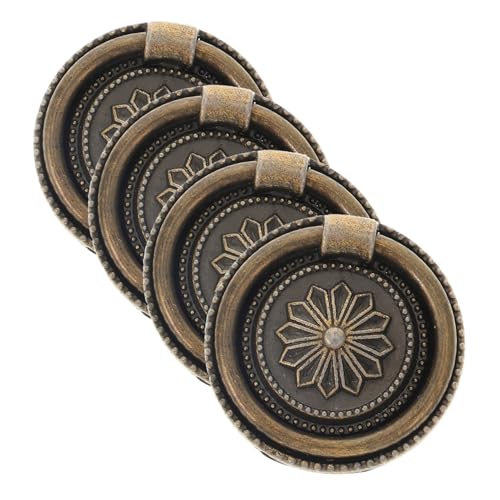 LOORGVEL 4 Stück Teiliges Retro Möbelgriff Runder Schrankknauf aus Langlebiger Legierung Vintage Stil Möbelgriffe für Kommoden Küchenschränke Ø Polierte Oberfläche für Wohn und LOORGVEL 4 Stück Teiliges Retro Möbelgriff Runder Schrankknauf aus Langlebiger Legierung Vintage Stil Möbelgriffe für Kommoden Küchenschränke Ø Polierte Oberfläche für Wohn und von LOORGVEL