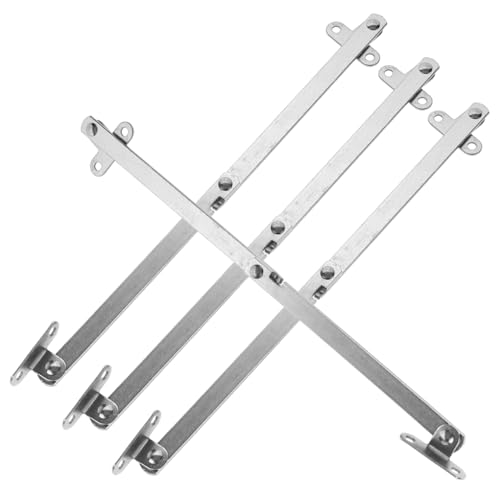 LOORGVEL 4 Stück Teiliges Schrankstütze Klappbar Langlebig Möbelbeschläge für Küchenschränke und Möbelklappen Praktische Halterung von LOORGVEL