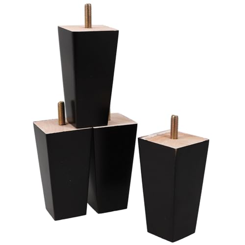 LOORGVEL 4 Stück Teiliges Schwarze Möbelbeine Quadratische Ersatzfüße für Sofa Couchtisch Kommode Tv Schrank Einfache Montage Robust und Vielseitig für DIY Möbelreparatur LOORGVEL 4 Stück Teiliges Schwarze Möbelbeine Quadratische Ersatzfüße für Sofa Couchtisch Kommode Tv Schrank Einfache Montage Robust und Vielseitig für DIY Möbelreparatur von LOORGVEL