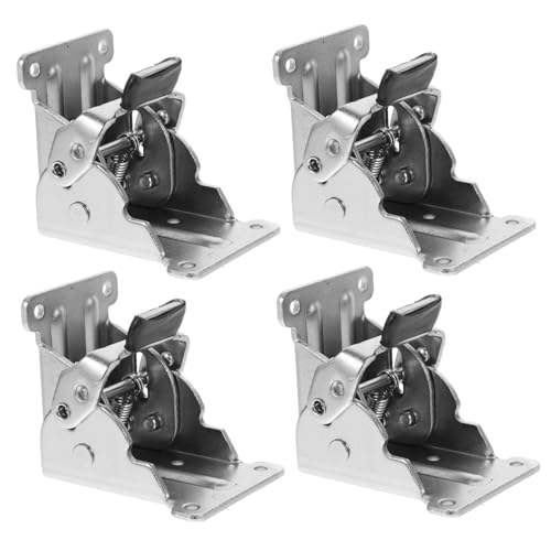 LOORGVEL 4 Stück Teiliges Selbstarretierendes Klappwinkel Scharnier aus Robustem Eisen mit Federmechanismus für Wohnmobil Möbel und Couchtische Stabile Positionierung LOORGVEL 4 Stück Teiliges Selbstarretierendes Klappwinkel Scharnier aus Robustem Eisen mit Federmechanismus für Wohnmobil Möbel und Couchtische Stabile Positionierung von LOORGVEL