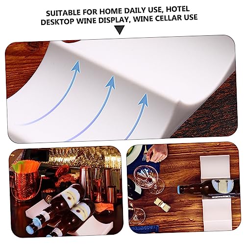 LOORGVEL 4 Stück Teiliges Weinflaschenregal aus Sicherem PP Material Rutschfestes Stabiles Aufbewahrungs und Displayregal im Europäischen Stil Farblich Sortiert für Haushalt Hotel und Bar von LOORGVEL