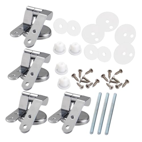 LOORGVEL 4 Stück Toilettendeckelscharnier Toilettensitz Scharnier Ersatzteile Für Toilettensitzscharniere Toilette Scharniere Toilettensitz -montage -hardware Zinklegierung Silber LOORGVEL 4 Stück Toilettendeckelscharnier Toilettensitz Scharnier Ersatzteile Für Toilettensitzscharniere Toilette Scharniere Toilettensitz -montage -hardware Zinklegierung Silber von LOORGVEL