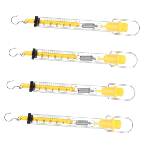 LOORGVEL 4 Stück Transparente Federwaagen bis Präzise Newton Kraftmesser mit Doppelanzeige in Newton und Gramm Robustes Kunststoffgehäuse für Physikunterricht und Mechanische Experimente LOORGVEL 4 Stück Transparente Federwaagen bis Präzise Newton Kraftmesser mit Doppelanzeige in Newton und Gramm Robustes Kunststoffgehäuse für Physikunterricht und Mechanische Experimente von LOORGVEL