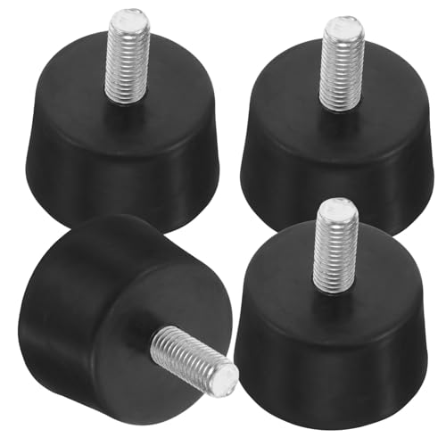 LOORGVEL 4 Stück Verstellbare Möbel füße Schwerlast Nivellierfüße mit Gummipuffer rutschfest für Stuhl Tisch Möbelbeine mit Gewinde Langlebig und Einfach zu Montieren von LOORGVEL