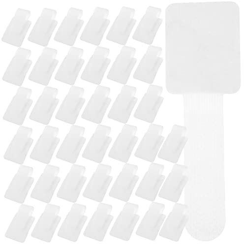 LOORGVEL 40 Stück Selbstklebende Kabelbinder mit Kleber Robuste Kabelmanagement Riemen für USB Stromkabel Einfache Installation Rückstandsfrei Entfernbar für Schreibtisch und Haushalt von LOORGVEL