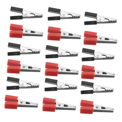 LOORGVEL 40 Stück Teiliges Alligator clip Metall Elektrische Krokodilklemmen mit Isolierten Greifern Rostfreie Batterie Prüfklammern Geeignet für Haushalt Auto und Elektrische Messungen LOORGVEL 40 Stück Teiliges Alligator clip Metall Elektrische Krokodilklemmen mit Isolierten Greifern Rostfreie Batterie Prüfklammern Geeignet für Haushalt Auto und Elektrische Messungen von LOORGVEL