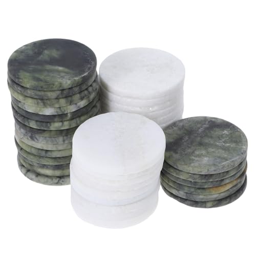 LOORGVEL 40 Stück Teiliges Flacher Flusssteine zum Steinewerfen Wetterfeste Natursteine für Wasser Strandspiele DIY Bastelsteine Leicht Transportierbar für Pool Fluss Outdoor-spaß für von LOORGVEL